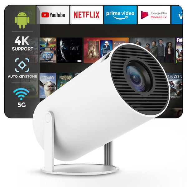 WP32 | أندرويد بروجكتر | 3500 لومينز | 720P | بمقاس عرض 120 بوصة