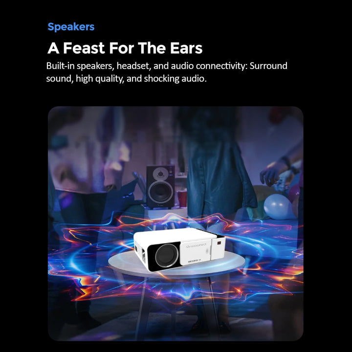 Shop Home LED Projector 1080p T5 Sync Full HD Home Theater Cinema – Wownect