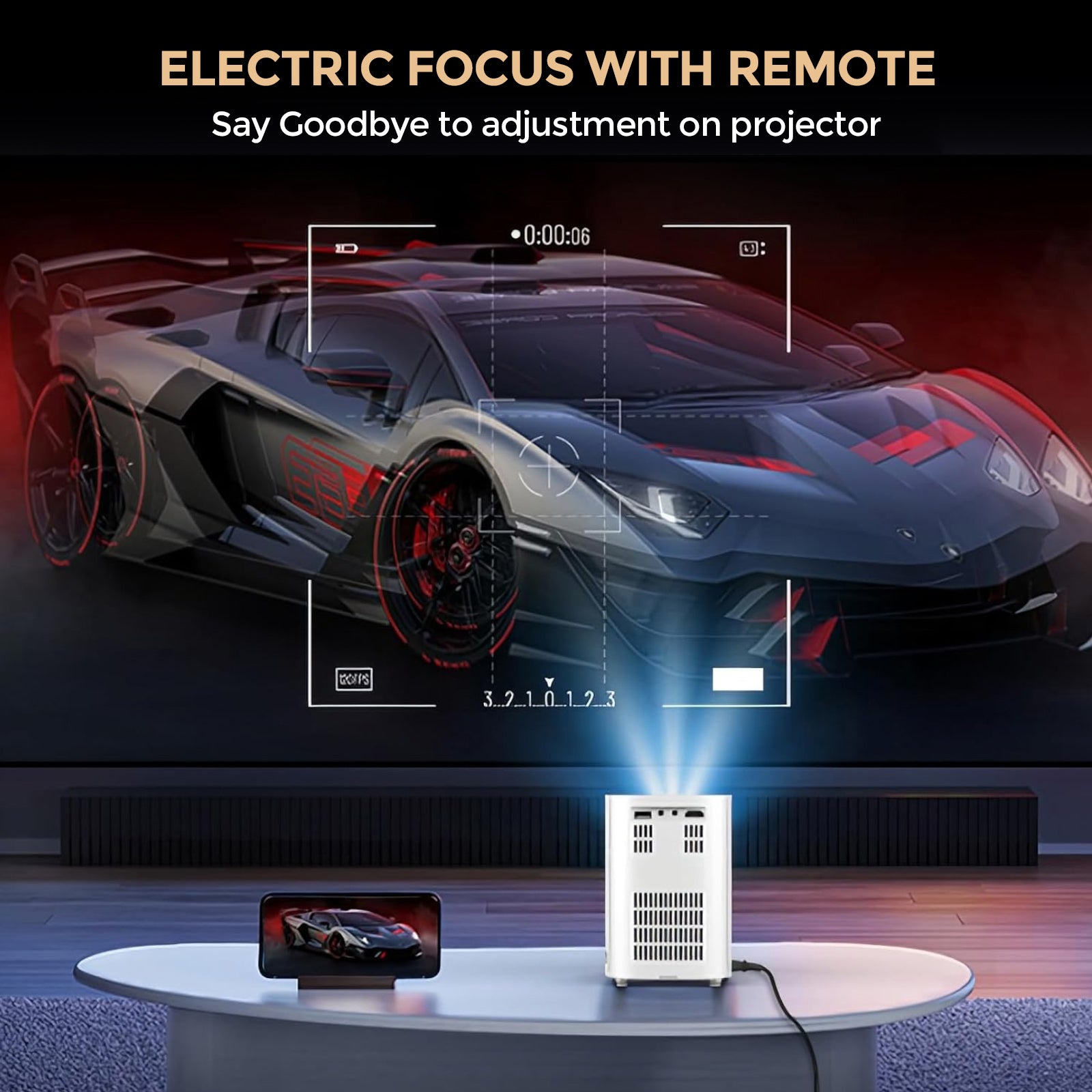 MINI SMART PROJECTOR 本体 Amazon.com: Smart Mini Projector - 4K with WiFi 6