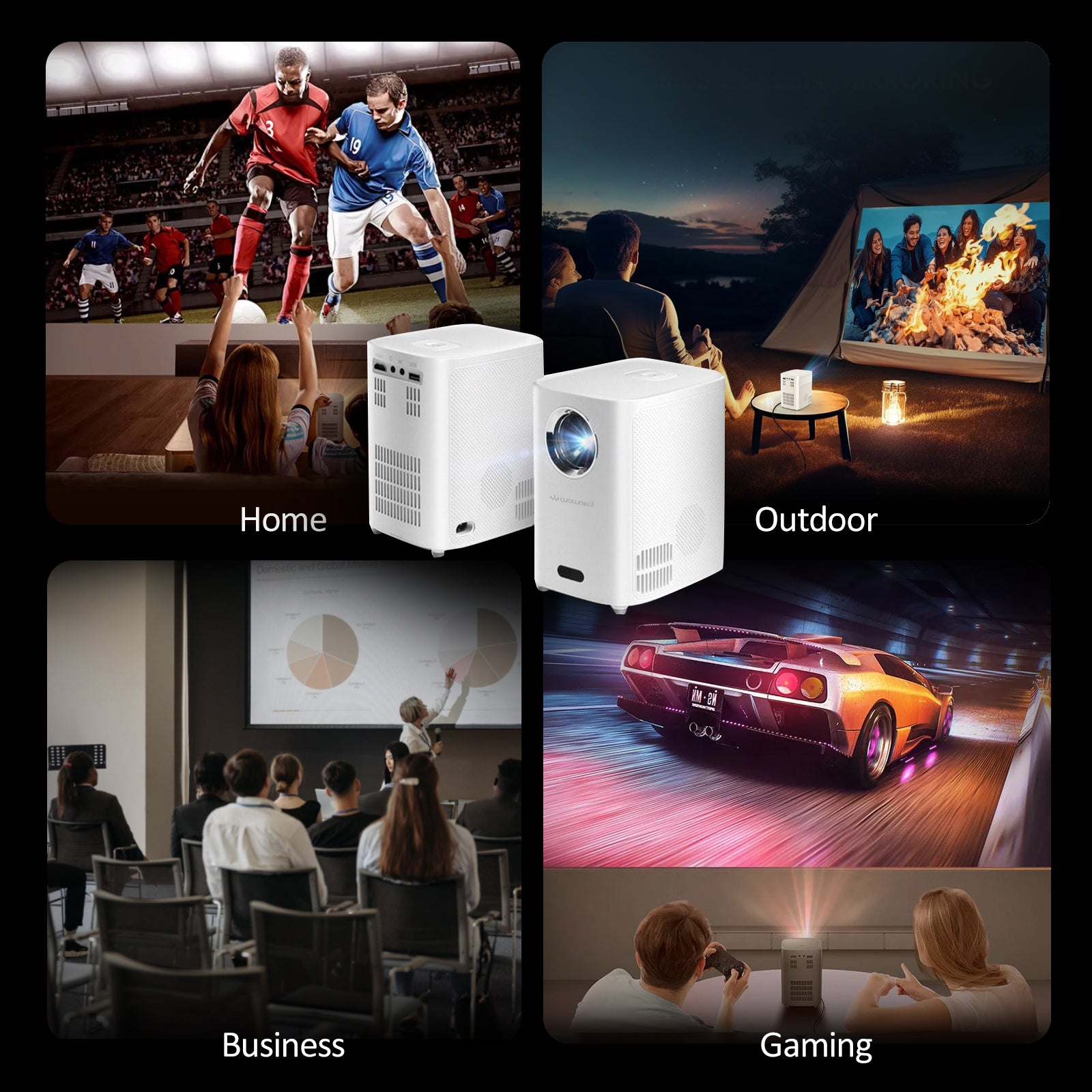 MINI SMART PROJECTOR 本体 Amazon.com: Smart Mini Projector - 4K with WiFi 6