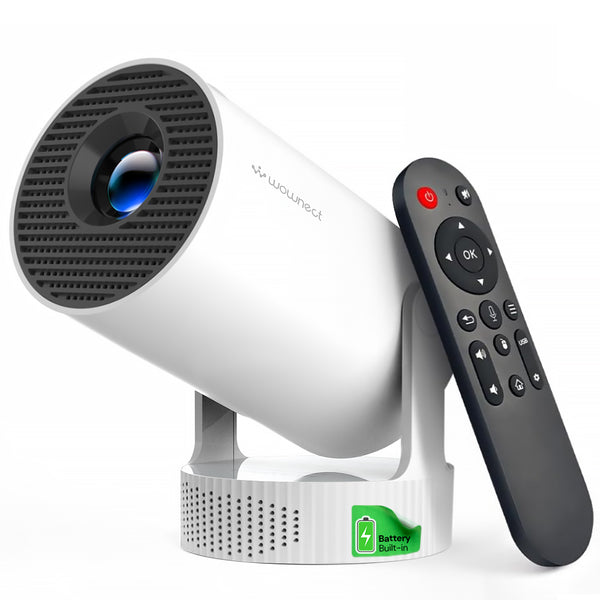 WP87MAX Mini Smart Projector |180 ANSI Lumens |12000mAh Battery | Android 13 | 4K Support |Auto Keystone