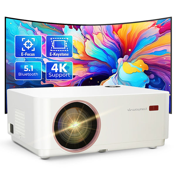 WP98 Smart Android Projector with WiFi and Bluetooth | 1080P FULL HD Movie Projector with 200" Display | Support 4k  | Home Theater Projector