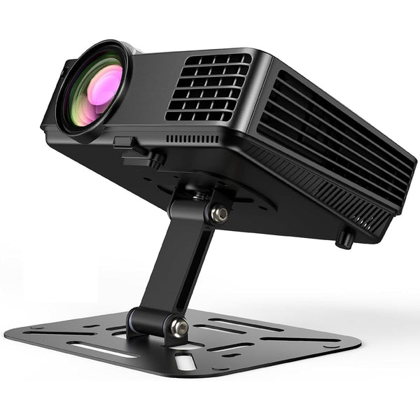 Wownect Foldable Projector Stand| Ultra-Compact Adjustable Small Mini Projector Stand with Easy Setup| Projector Ceiling Mount with Tilt Angle Adjustable Small Bracket for Mini Projector- Black