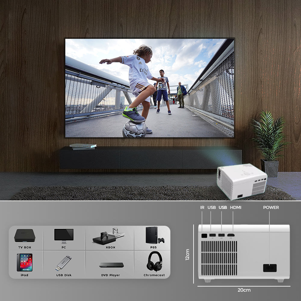 Shop T10 LED Android Projector 4K 4500 Lumens Full HD Home Theater