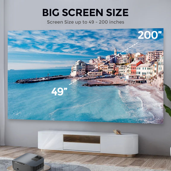 Shop Wownect LED Projector WP74 [ 300 ANSI Lumens/Screen Size Up to 200 ...